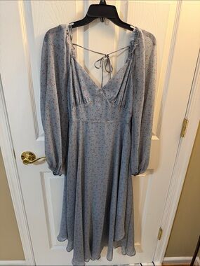 vanozza metallic long sleeve midi dress VANOZZA METALLIC LONG SLEEVE MIDI DRESS